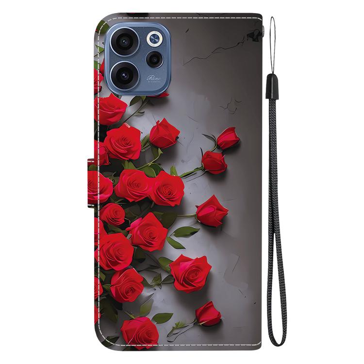 For OPPO Reno15 F 5G Global Crystal Texture Colored Drawing Leather Phone Case
