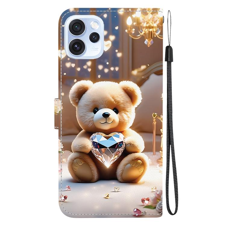 For OPPO Reno15 Pro Max 5G / Reno15 Pro India Crystal Texture Colored Drawing Leather Phone Case