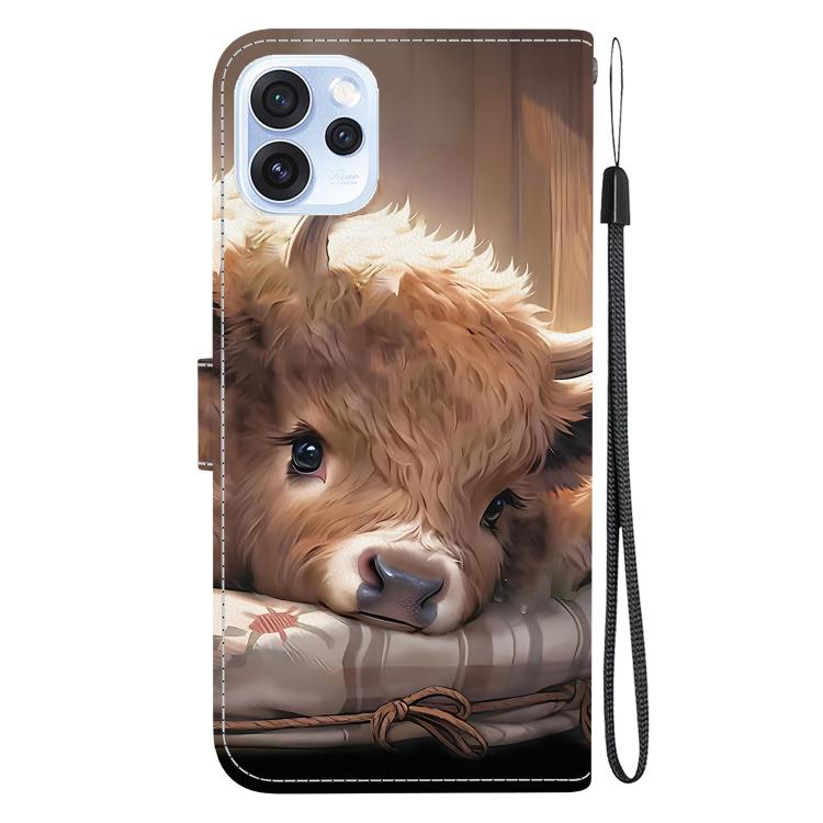 For OPPO Reno15 Pro Max 5G / Reno15 Pro India Crystal Texture Colored Drawing Leather Phone Case