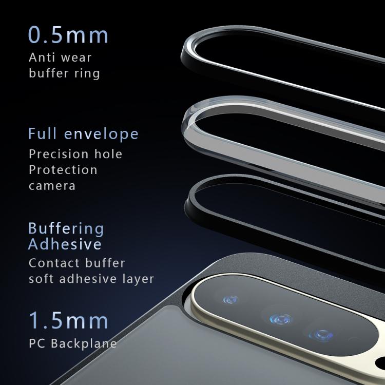 For Google Pixel 10 Pro XL Armor Big Pore PC Hybrid TPU Phone Case - Transparent