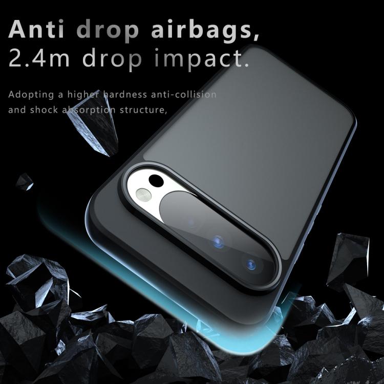 For Google Pixel 10 Pro XL Armor Big Pore PC Hybrid TPU Phone Case - Transparent