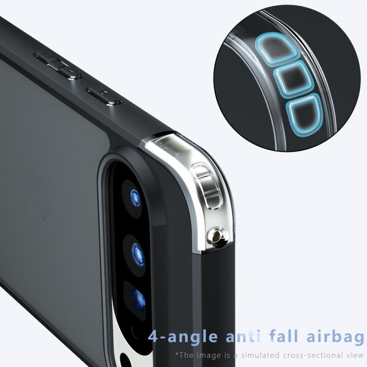 For Google Pixel 10 Pro XL Armor Big Pore PC Hybrid TPU Phone Case - Transparent