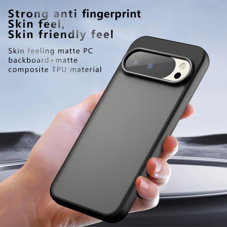 For Google Pixel 10 Pro XL Armor Big Pore PC Hybrid TPU Phone Case - Transparent