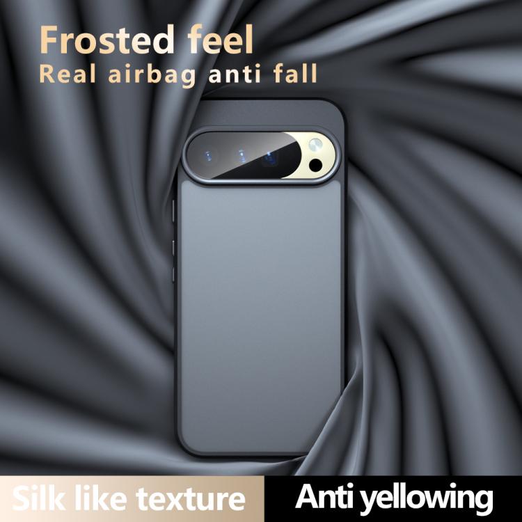 For Google Pixel 10 Pro XL Armor Big Pore PC Hybrid TPU Phone Case - Transparent