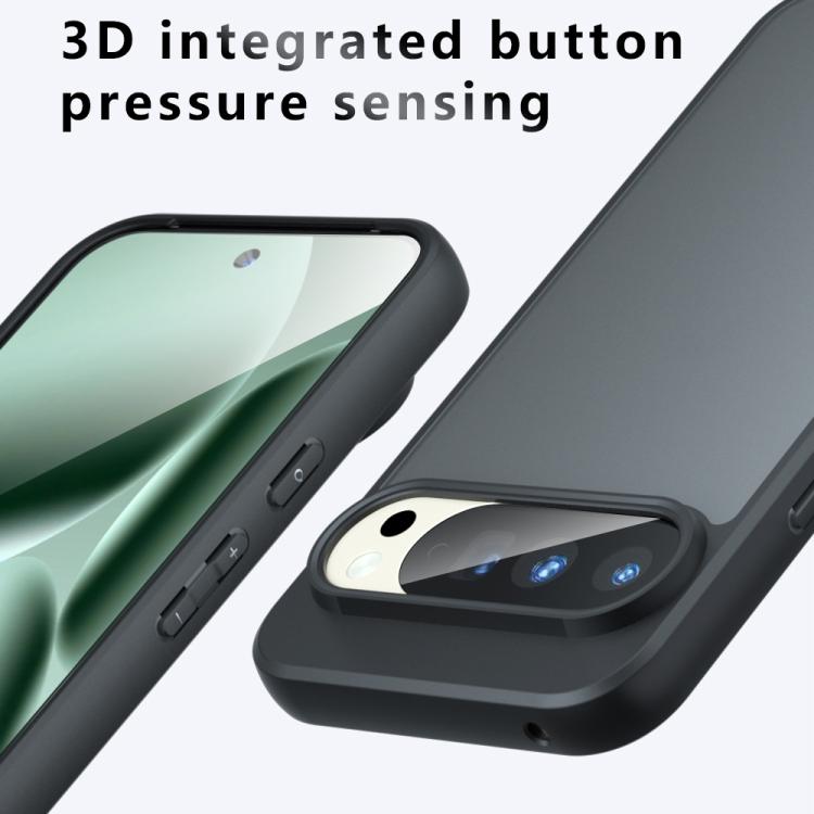 For Google Pixel 10 Pro XL Armor Big Pore PC Hybrid TPU Phone Case - Transparent