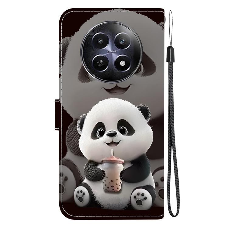 For Realme 12 5G Crystal Texture Colored Drawing Leather Phone Case
