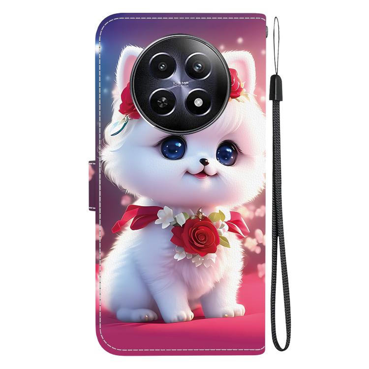 For Realme 12 5G Crystal Texture Colored Drawing Leather Phone Case