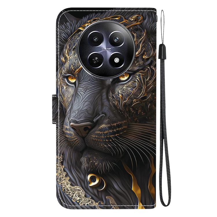 For Realme 12 5G Crystal Texture Colored Drawing Leather Phone Case