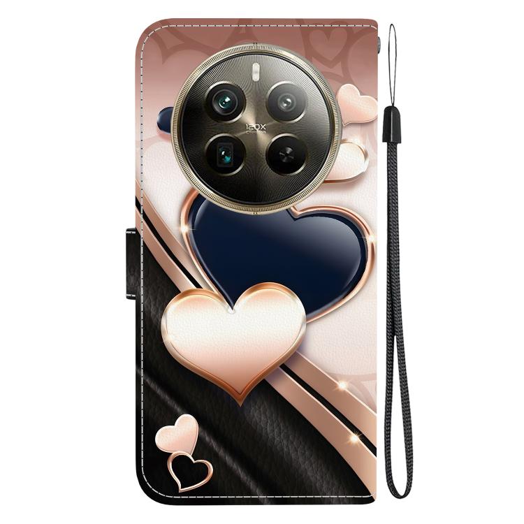 For Realme 12 Pro / 12 Pro+ / P1 Pro Crystal Texture Colored Drawing Leather Phone Case