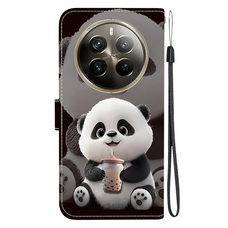 For Realme 12 Pro / 12 Pro+ / P1 Pro Crystal Texture Colored Drawing Leather Phone Case