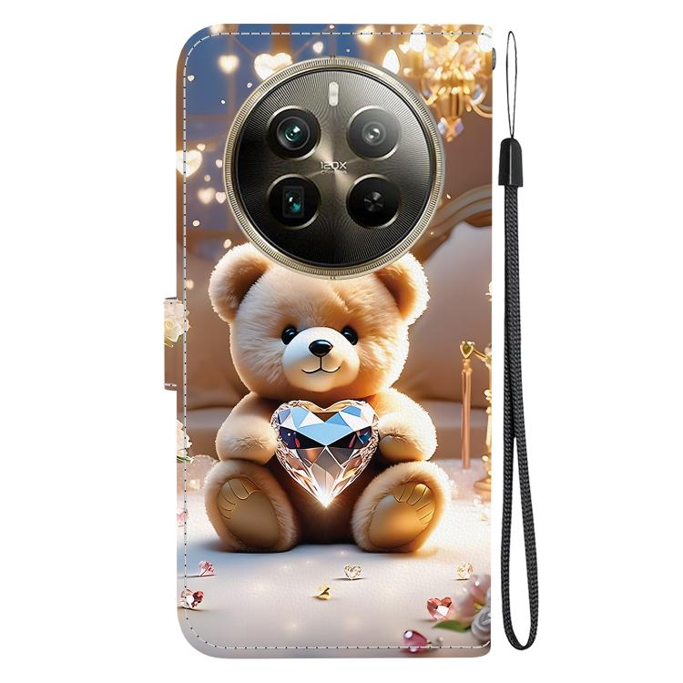 For Realme 12 Pro / 12 Pro+ / P1 Pro Crystal Texture Colored Drawing Leather Phone Case