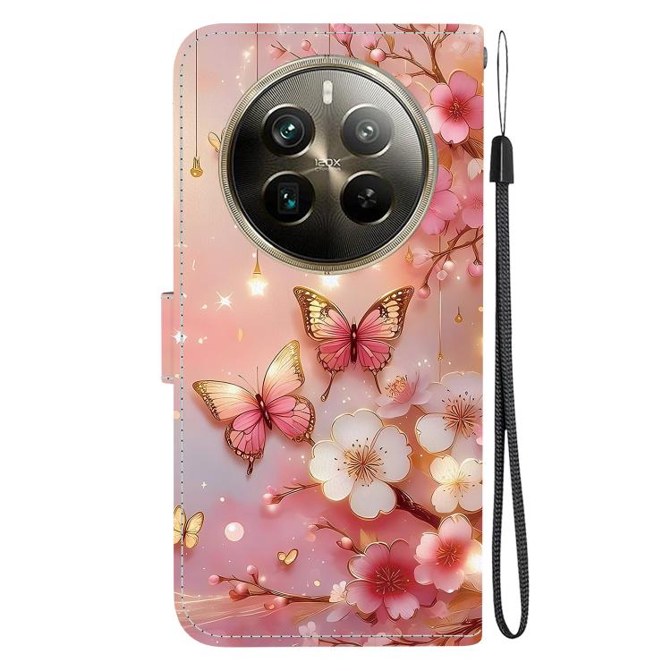 For Realme 12 Pro / 12 Pro+ / P1 Pro Crystal Texture Colored Drawing Leather Phone Case