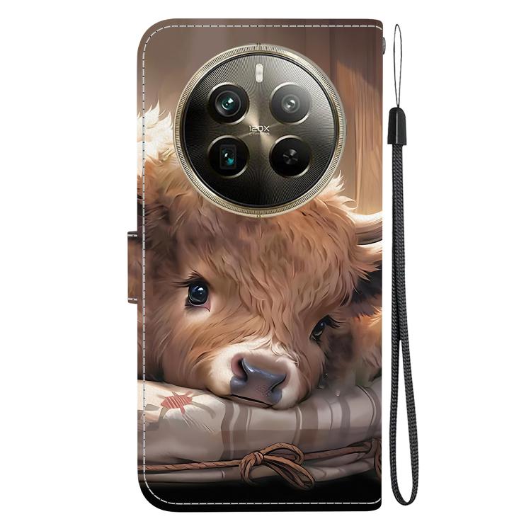 For Realme 12 Pro / 12 Pro+ / P1 Pro Crystal Texture Colored Drawing Leather Phone Case