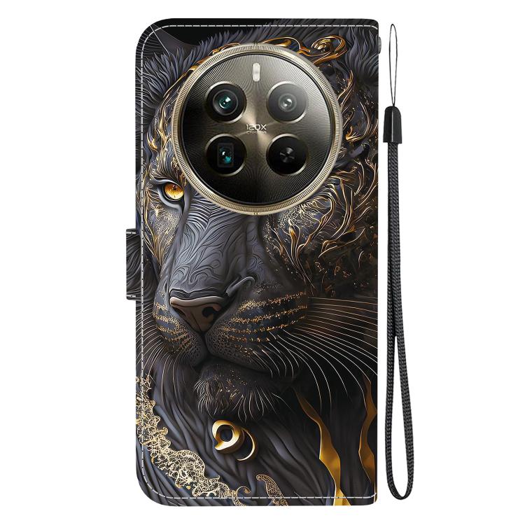 For Realme 12 Pro / 12 Pro+ / P1 Pro Crystal Texture Colored Drawing Leather Phone Case