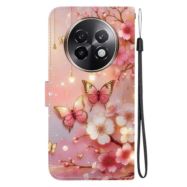 For Realme 13+ Crystal Texture Colored Drawing Leather Phone Case