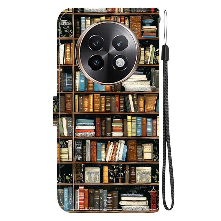For Realme 13+ Crystal Texture Colored Drawing Leather Phone Case