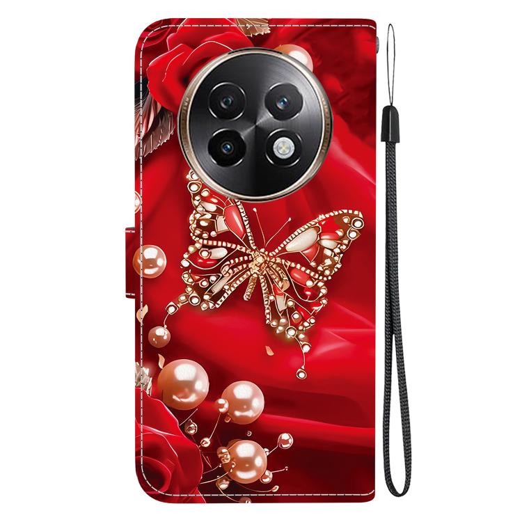 For Realme 13+ Crystal Texture Colored Drawing Leather Phone Case