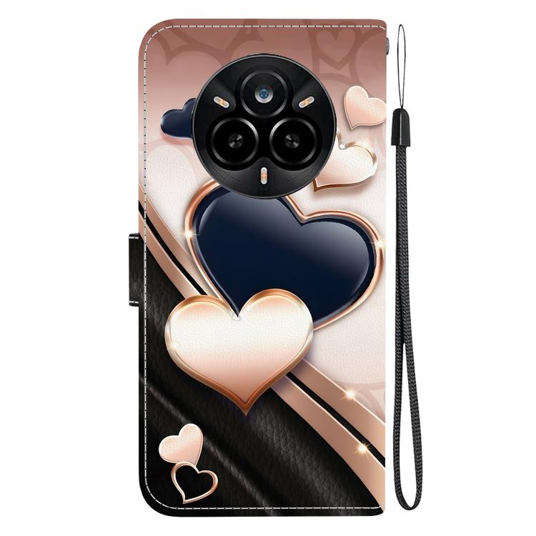 For Realme 14 Pro Crystal Texture Colored Drawing Leather Phone Case