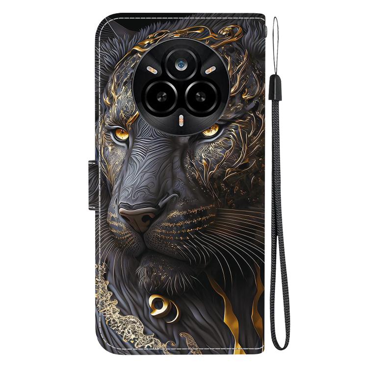 For Realme 14 Pro Crystal Texture Colored Drawing Leather Phone Case