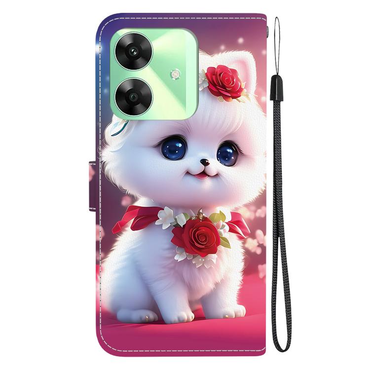 For Realme C61 / C63 4G / Note 60 Crystal Texture Colored Drawing Leather Phone Case