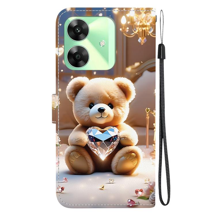 For Realme C61 / C63 4G / Note 60 Crystal Texture Colored Drawing Leather Phone Case