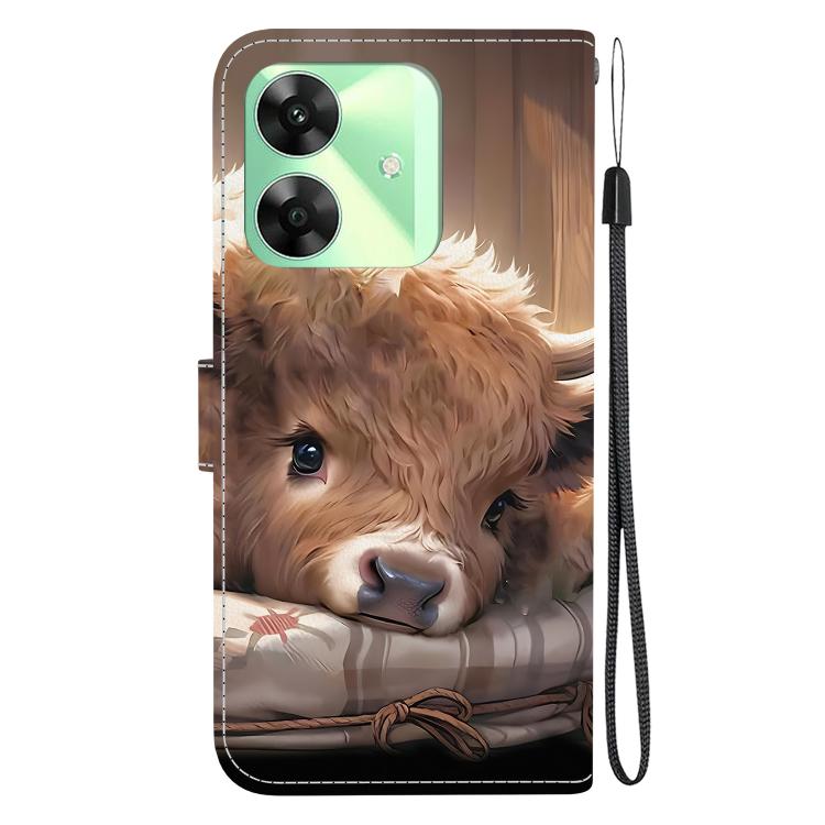 For Realme C61 / C63 4G / Note 60 Crystal Texture Colored Drawing Leather Phone Case