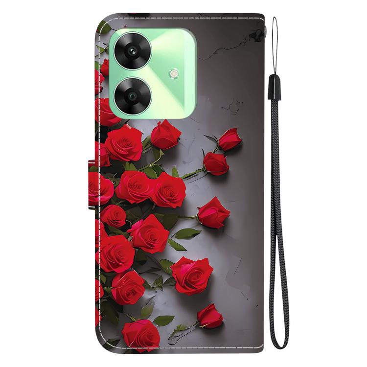 For Realme C61 / C63 4G / Note 60 Crystal Texture Colored Drawing Leather Phone Case