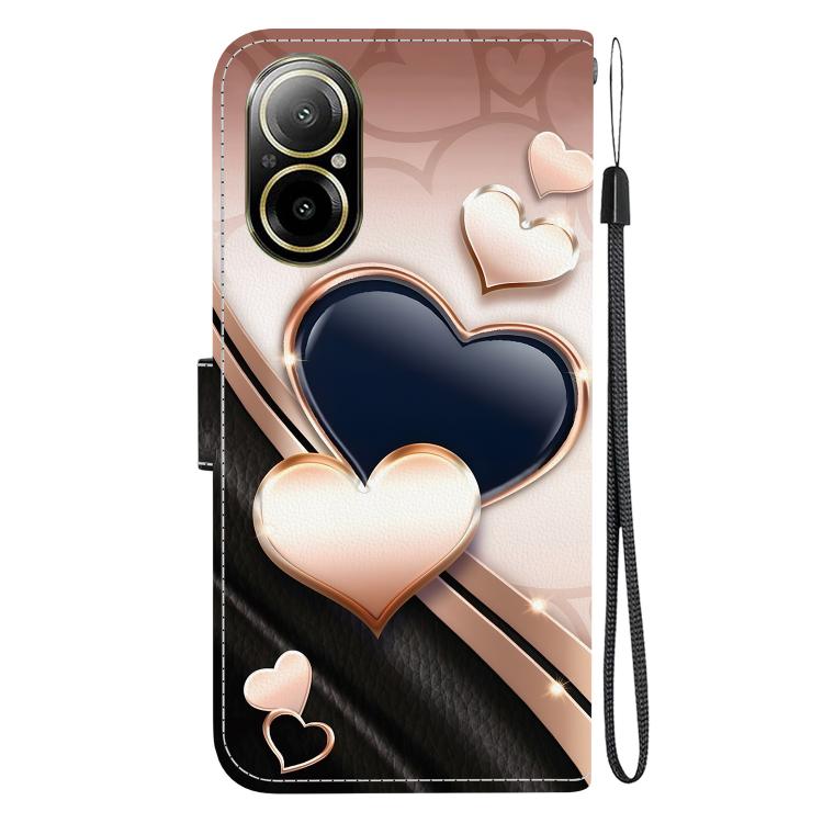 For Realme C67 4G Crystal Texture Colored Drawing Leather Phone Case