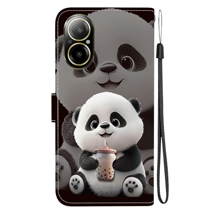 For Realme C67 4G Crystal Texture Colored Drawing Leather Phone Case
