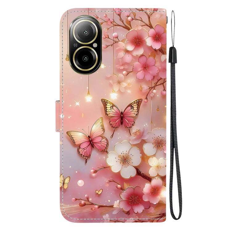 For Realme C67 4G Crystal Texture Colored Drawing Leather Phone Case