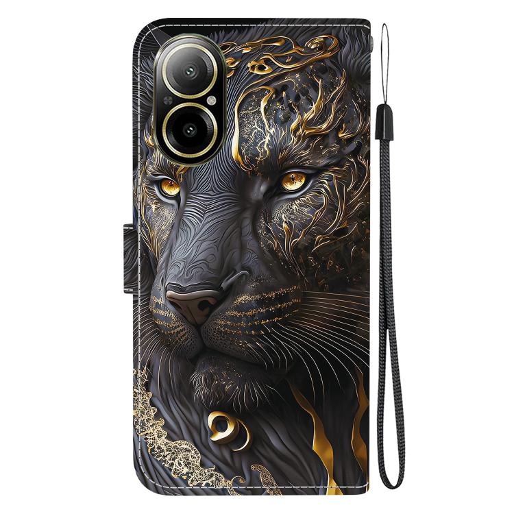 For Realme C67 4G Crystal Texture Colored Drawing Leather Phone Case