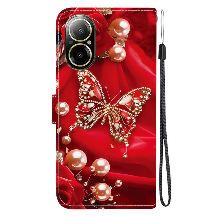For Realme C67 4G Crystal Texture Colored Drawing Leather Phone Case