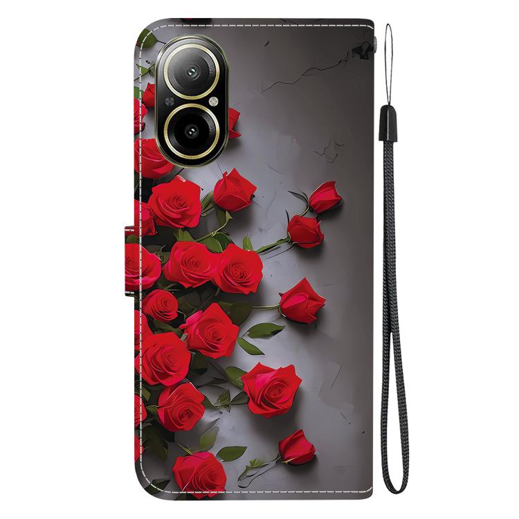 For Realme C67 4G Crystal Texture Colored Drawing Leather Phone Case