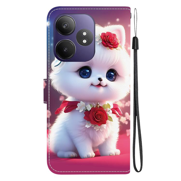 For Realme GT 6 / GT 6T / GT Neo6 / GT Neo6 SE Crystal Texture Colored Drawing Leather Phone Case