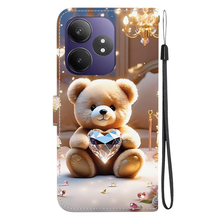 For Realme GT 6 / GT 6T / GT Neo6 / GT Neo6 SE Crystal Texture Colored Drawing Leather Phone Case