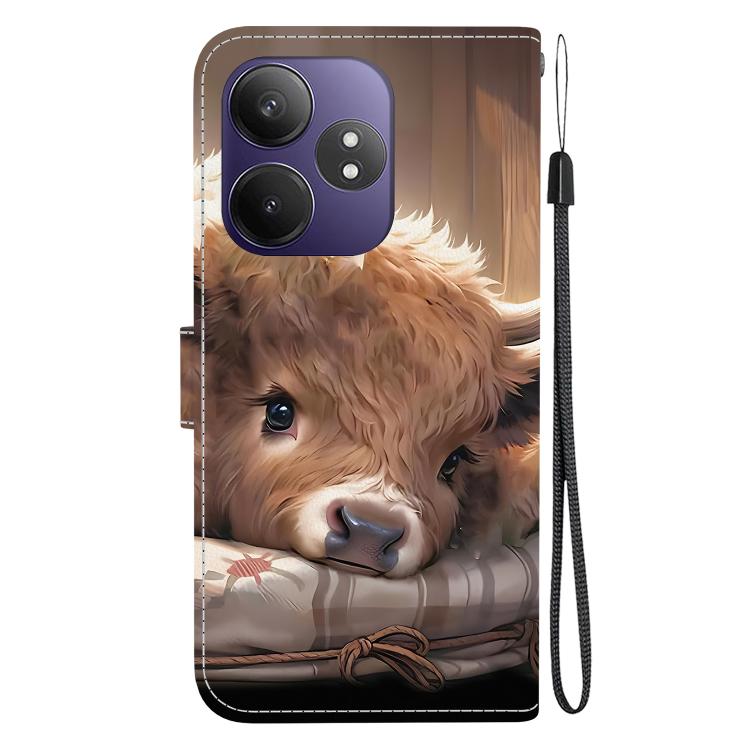 For Realme GT 6 / GT 6T / GT Neo6 / GT Neo6 SE Crystal Texture Colored Drawing Leather Phone Case