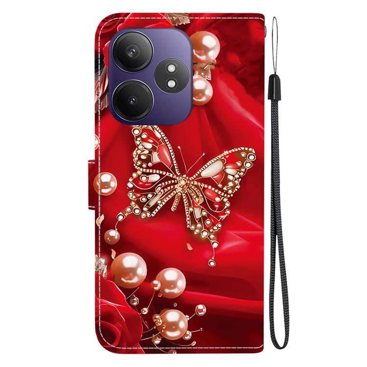 For Realme GT 6 / GT 6T / GT Neo6 / GT Neo6 SE Crystal Texture Colored Drawing Leather Phone Case