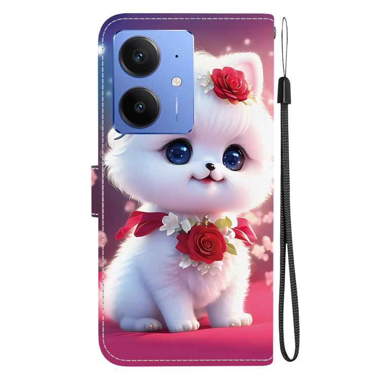 For Realme Neo7 SE Crystal Texture Colored Drawing Leather Phone Case