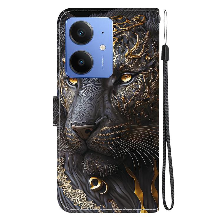 For Realme Neo7 SE Crystal Texture Colored Drawing Leather Phone Case