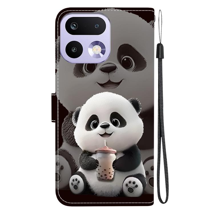 For Realme 16 Pro 5G Crystal Texture Colored Drawing Leather Phone Case