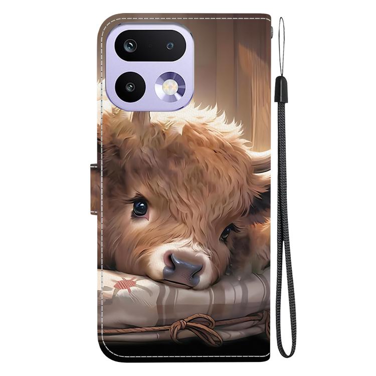 For Realme 16 Pro 5G Crystal Texture Colored Drawing Leather Phone Case