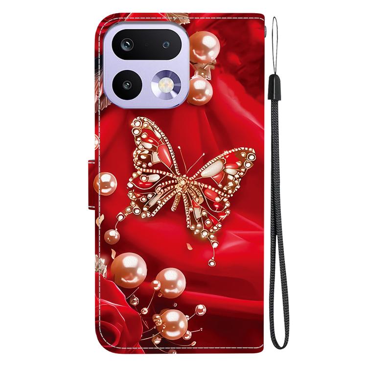 For Realme 16 Pro 5G Crystal Texture Colored Drawing Leather Phone Case