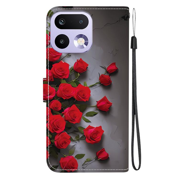 For Realme 16 Pro 5G Crystal Texture Colored Drawing Leather Phone Case