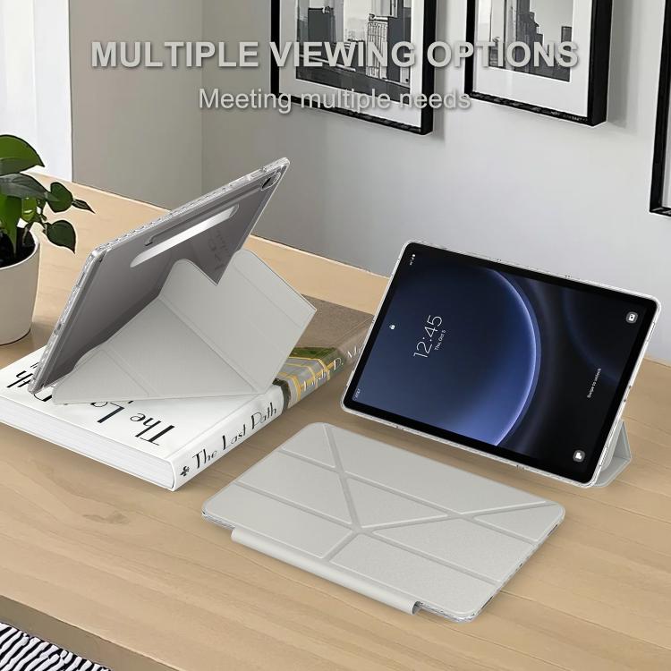 For Samsung Galaxy Tab S9/S10/S10 FE/S10 Lite Detachable Backshell Folding Holder Smart Tablet Leather Case