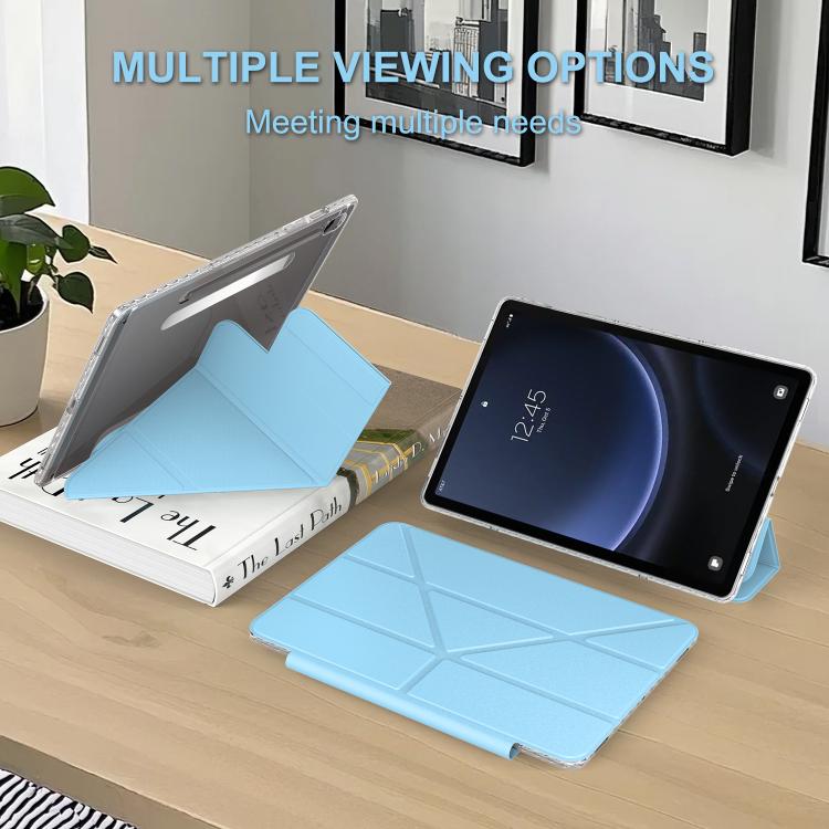 For Samsung Galaxy Tab S9/S10/S10 FE/S10 Lite Detachable Backshell Folding Holder Smart Tablet Leather Case