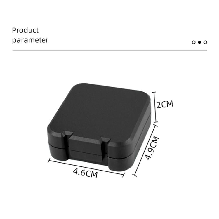 For DJI Osmo Action 5 Pro / 4 Battery & Memory Card Storage Box - Black