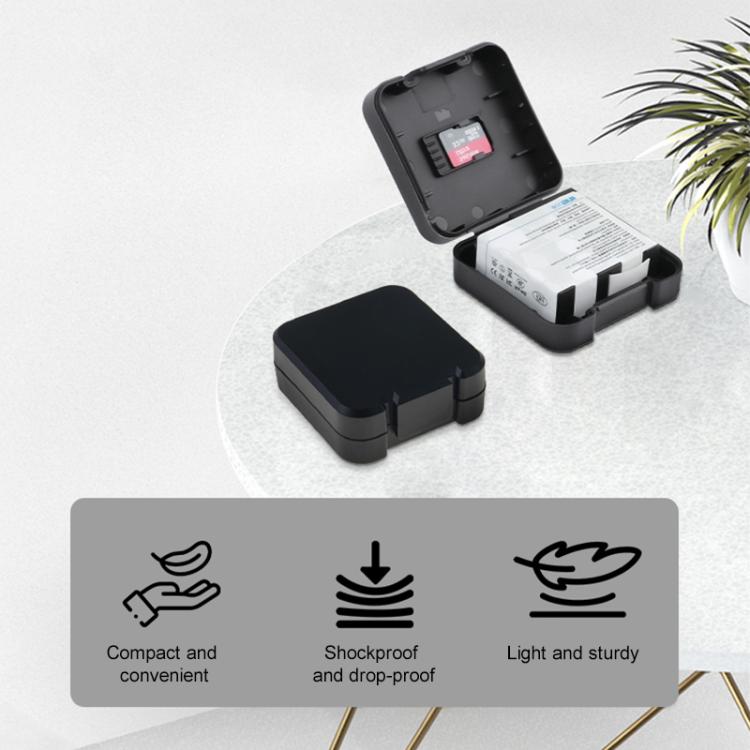 For Insta360 Ace / Ace Pro Battery & Memory Card Storage Box - Black
