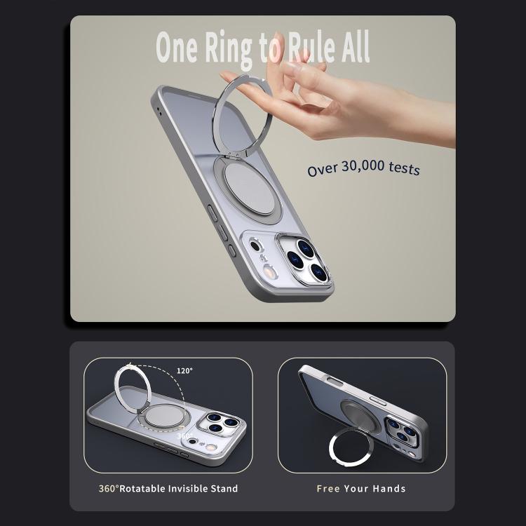 For iPhone 17 Pro Max Kalebol 360-degree Rotating MagSafe Magnetic Holder Phone Case