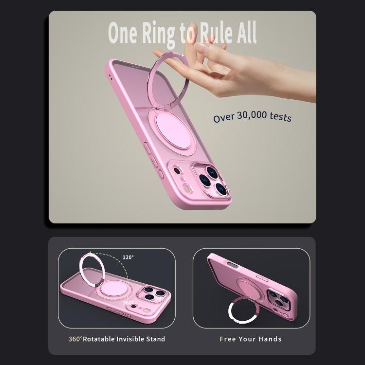 For iPhone 17 Pro Max Kalebol 360-degree Rotating MagSafe Magnetic Holder Phone Case