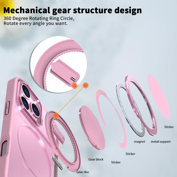 For iPhone 17 Pro Kalebol 360-degree Rotating MagSafe Magnetic Holder Phone Case
